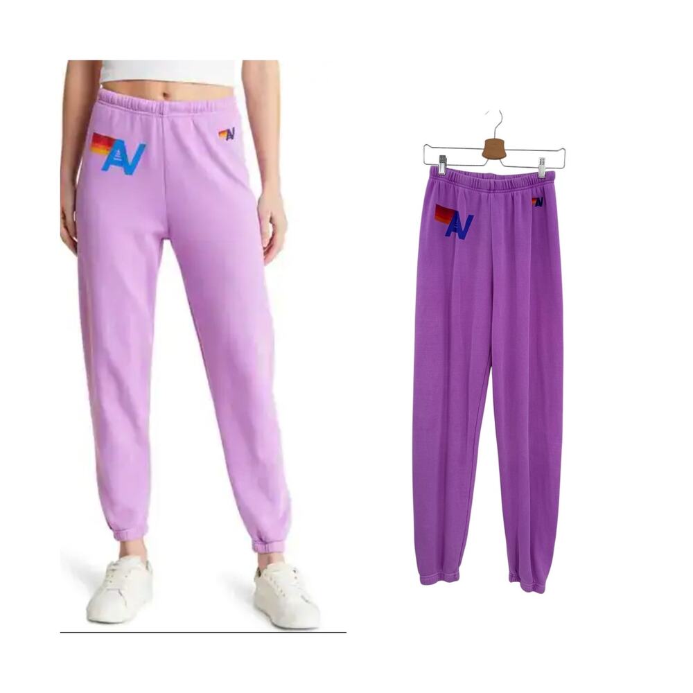 Aviator Nation Neon Purple sweatpants